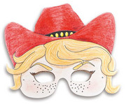 Pappmasken Wilder Westen 4