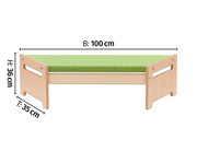EduCasa Trapezbank mit Teppich 6