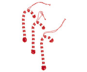 Dekoschnur 50 m rot/weiss 4