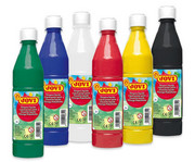 JOVI Tempera Farben à 500 ml in 6 Farben 6er Set 1