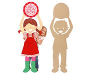 Betzold Kinderschilder zum Selbstgestalten 2er Set 1