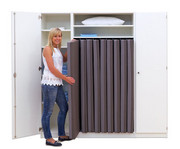 Flexeo® Liegepolsterschrank für 9 Liegepolster 16 schmale Fächer 2 Türen 6