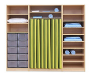 Flexeo® Liegepolsterschrank für 9 Liegepolster 14 Fächer 10 Boxen 1