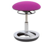 Hocker Round niedrig mit Alu Standfuss 6