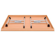 Klapptisch 140 x 80 cm T Fuss Gestell 2