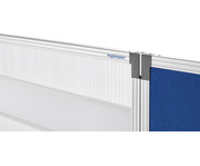 Raumteiler aus Textil blau 4