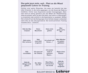 Spieleblöckchen Bullshit Bingo für Lehrer 2