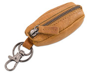 Schlüsselanhänger mit Münztasche Echtleder 1