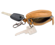 Schlüsselanhänger mit Münztasche Echtleder 2