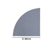 Betzold Kurzflor Teppich Viertelkreis 5