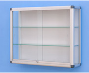 Aluvitrine Modell (Breite: 150 cm) Türen: Sicherheitsglas Seiten: Acr 2