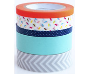 folia Washi Tape 5er Set 5