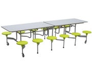 Tisch Sitz Kombination rechteckig 12 Hocker 1
