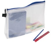 Reissverschlussbeutel mit Dehnfalte ohne PVC 3 Stück transparent 4