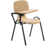 Schalenstuhl College mit Tablar 1