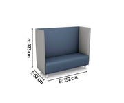 Betzold Schallschutzsofa SilentSeat mit flammhemmendem Schaumkern 2