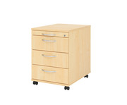 Betzold Rollcontainer Solid mit 4 Schüben abschliessbar 6