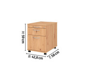 Betzold Rollcontainer Solid mit Hängeregistratur abschliessbar 3