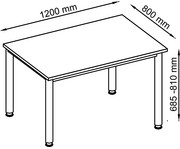 Betzold Schreibtisch Eco höhenverstellbar 4