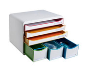 Exacompta Schubladenbox STOREBOX 6 Fächer 5