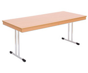 Klapptisch 120 x 70 cm T Fuss Gestell 1
