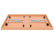 Klapptisch 120 x 70 cm T Fuss Gestell 2