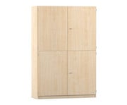 Flexeo® Schrank 10 Fächer Mittelwand 4 Halbtüren Breite 126 4 cm 2
