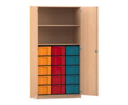 Flexeo® Schrank 15 grosse Boxen 2 Fächer 2 Türen 1