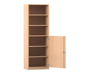 Flexeo® Schrank 6 Fächer 1 Halbtür Breite 64 1 cm 1
