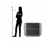 Flexeo® Drehtüren Schrank 2 Fächer = 2 Ordnerhöhen 4