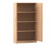 Flexeo® Drehtüren Schrank 4 Fächer = 4 Ordnerhöhen 1