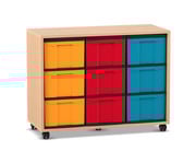 Flexeo® Regal 3 Reihen 9 grosse Boxen 1