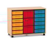 Flexeo® Regal 3 Reihen 12 kleine Boxen 3 grosse Boxen 1