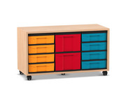 Flexeo® Regal 3 Reihen 2 grosse Boxen 8 kleine Boxen 1