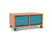 Flexeo® Regal 2 Reihen 2 grosse Boxen Mittelwand 1