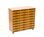 Flexeo® Regal 3 Reihen 24 kleine Boxen aus treeNside Material 5