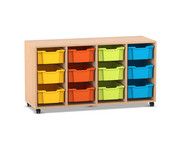 Flexeo® Regal PRO 4 Reihen 12 Boxen Gr M 1