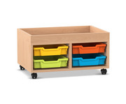 Flexeo® Regal PRO 2 Reihen 2 Boxen Gr S Aufkantung 1