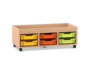 Flexeo® Regal PRO 3 Reihen 6 Boxen Gr S Aufkantung 1