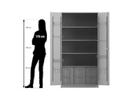 Flexeo® Musikschrank 6 grosse Boxen Breite 94 4 cm 2