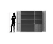 Flexeo® Musikschrank 6 grosse Boxen Breite 190 5 cm 4