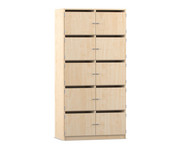 Flexeo® Schliessfachschrank 10 Fächer mit Briefschlitzen Breite 94 4 cm 2