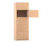 Flexeo® Schliessfachschrank 5 geschlossene Fächer Breite 64 1 cm 1