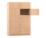 Flexeo® Schliessfachschrank 10 geschlossene Fächer Breite 126 4 cm 1