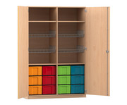 Flexeo® Sportschrank 4 Gitterkörbe 12 grosse Boxen 1