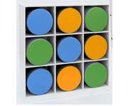 Flexeo® Polsterhockerregal mittelhoch 9 Fächer 2