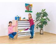 Flexeo® Papier und Bilderschrank 4 grosse 8 kleine Auszüge 4
