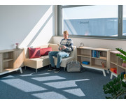 Flexeo® Lounge Möbel 2 Reihen 4 Fächer 3