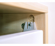 Flexeo® Papier und Bilderschrank 16 kleine Auszüge 4 grosse Auszüge mittig 4