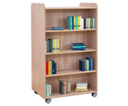 Flexeo® Bücherwagen beidseitig je 3 Fachböden 4